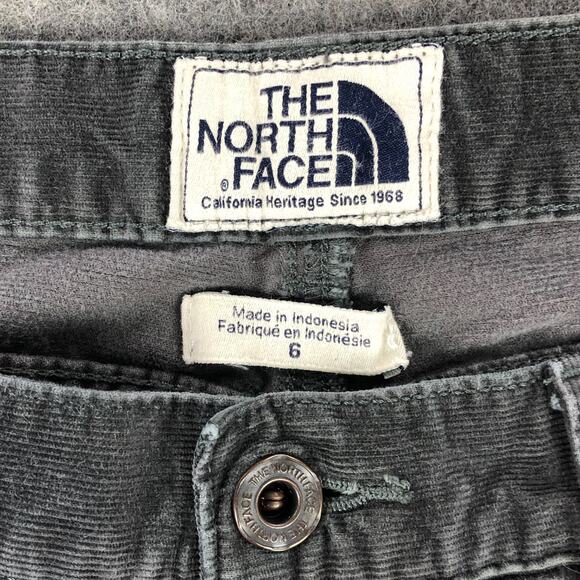 The North Face Corduroy Jeans Womens 6 Gray Bootcut Low Rise Stretch Cotton - Picture 3 of 14